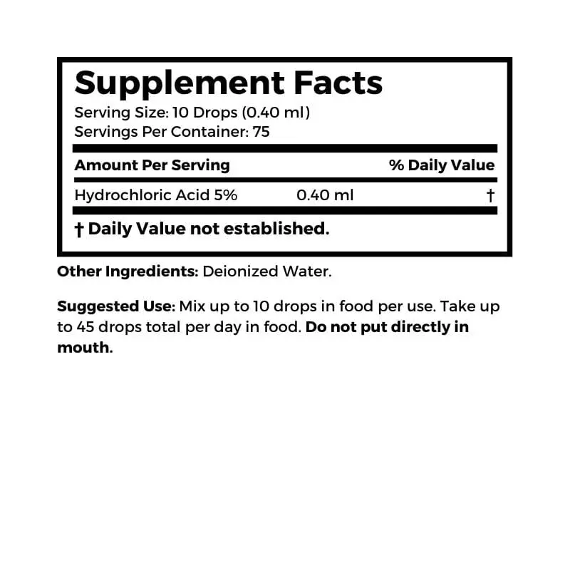 Dr. Clark Digestive Power Hydrochloric Acid (HCL) 5%, 1 oz - Image 9