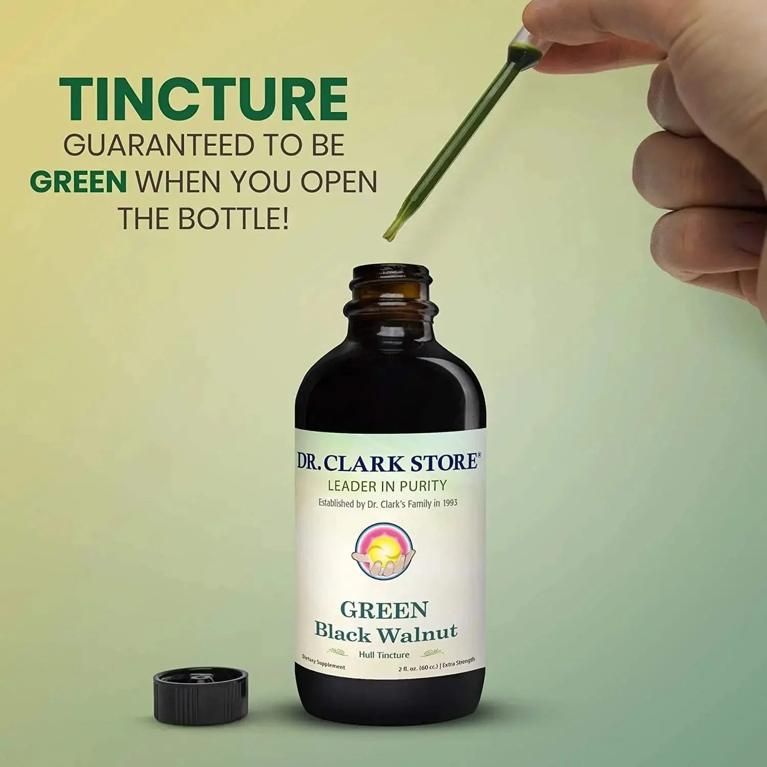 GREEN Black Walnut Hull Tincture (Extra Strength), 2 oz - Image 6