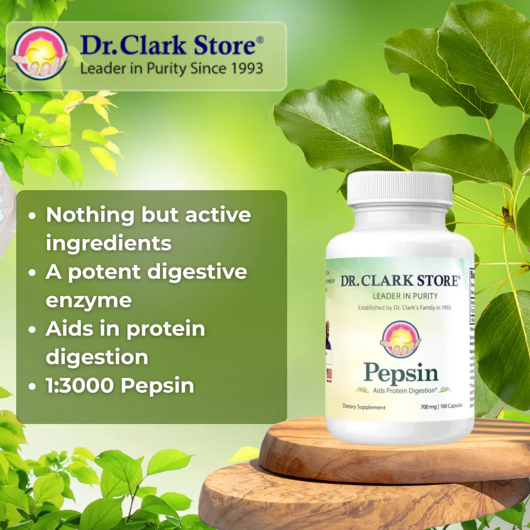 Pepsin, 700 mg 100 capsules - Image 3