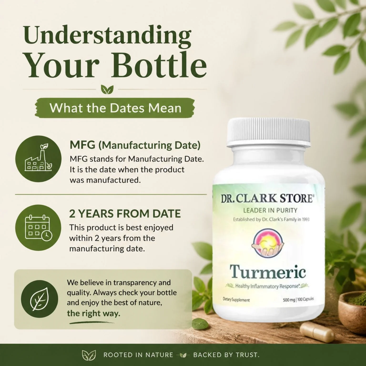 Turmeric, 500 mg 100 capsules - Image 7
